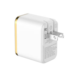 MyBat Pro 70W Three-Port Digital Display GaN Wall Charger - White