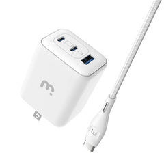 MyBat Pro 45W 3-Port Wall Charger w/ USB-C to USB-C Cable