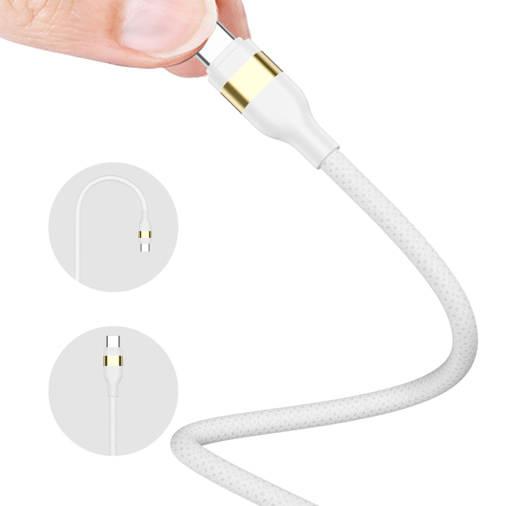 MYBAT PRO 45W USB-C PD Foldable GaN Wall Charger with 6FT USB-C Cable - White