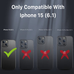 MyBat Pro Maverick Series MagSafe Case w/ Holster and Tempered Glass for Apple iPhone 15 (6.1)