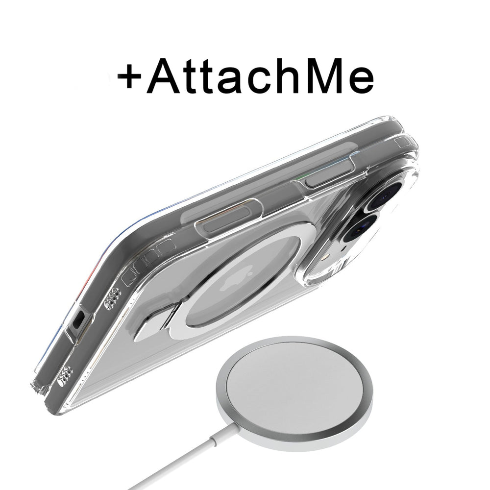 MyBat Pro Shade Series Case w/ MagSafe Ring Stand for Apple iPhone Duo - Clear