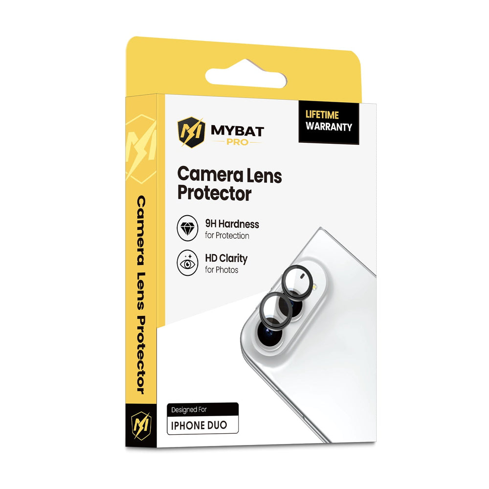 MyBat Pro Tempered Glass CamShield Lens Protector for Apple iPhone Duo - Black