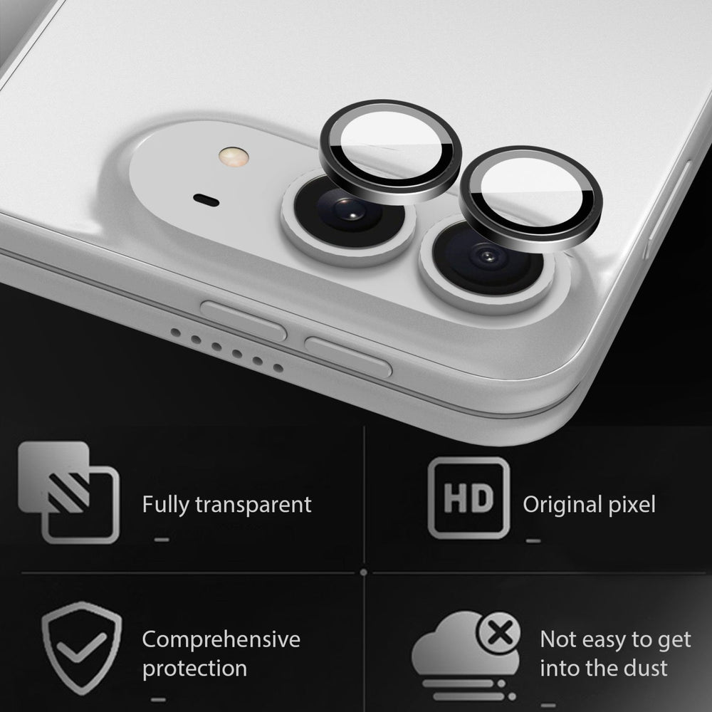 MyBat Pro Tempered Glass CamShield Lens Protector for Apple iPhone Duo - Black