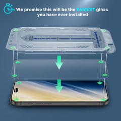 MyBat Pro Tempered Glass Screen Protector with Installation Tray for Apple iPhone 18 Pro / 17 Pro