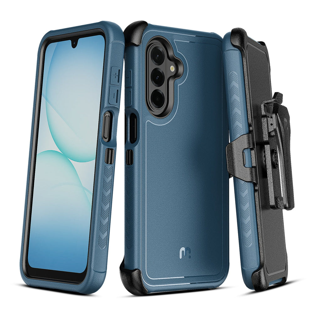 MyBat Pro Maverick Series Case w/ Holster for Samsung Galaxy A18 5G / A17 5G - Blue