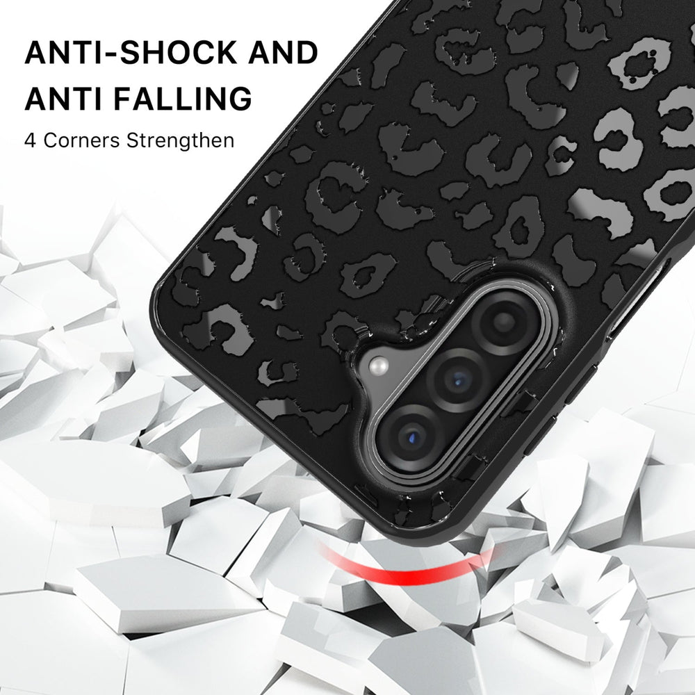 MyBat Pro Mood Series Case for Samsung Galaxy A18 5G / A17 5G / A16 5G - Black Leopard