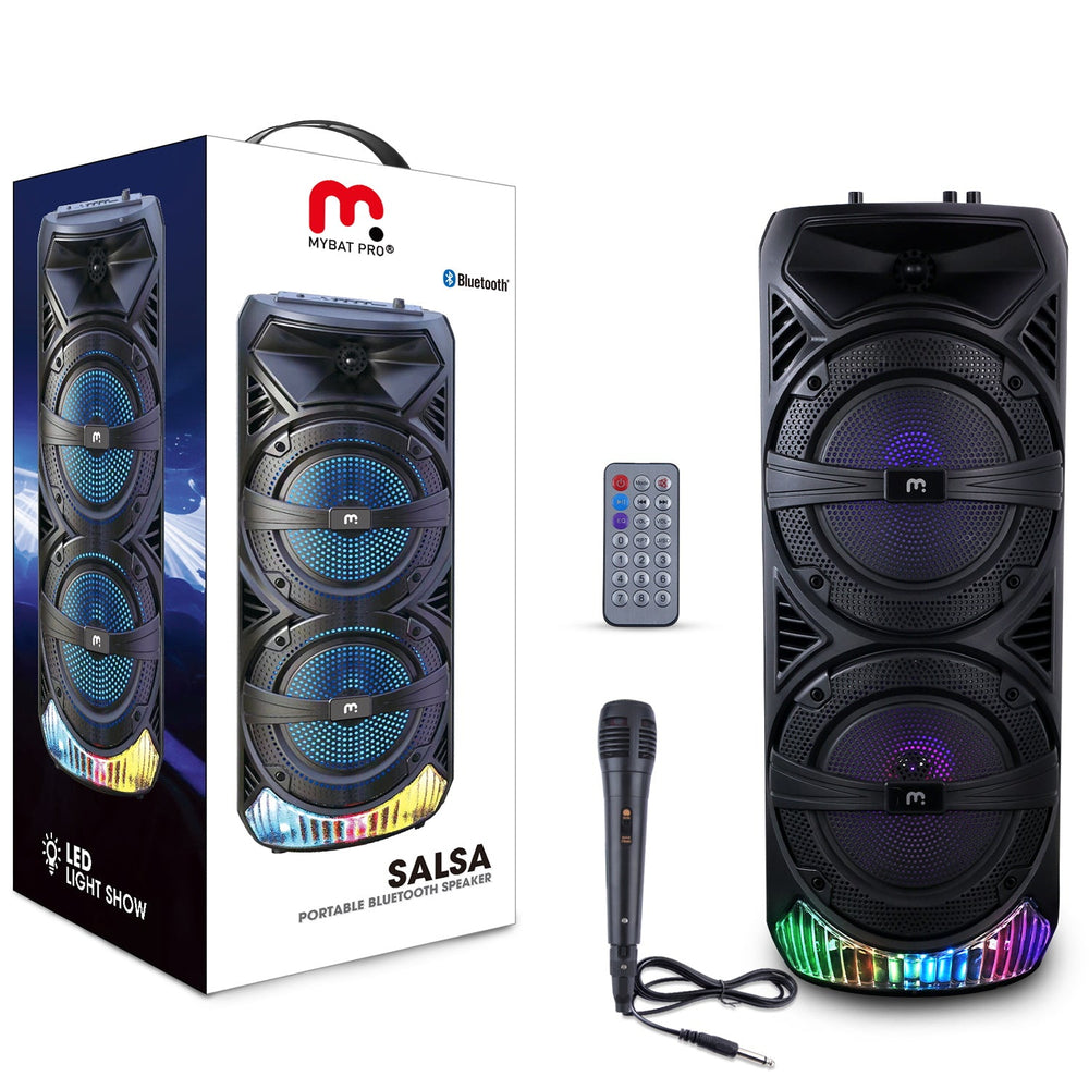 MyBat Pro Salsa LED Portable Wireless Speaker - Black