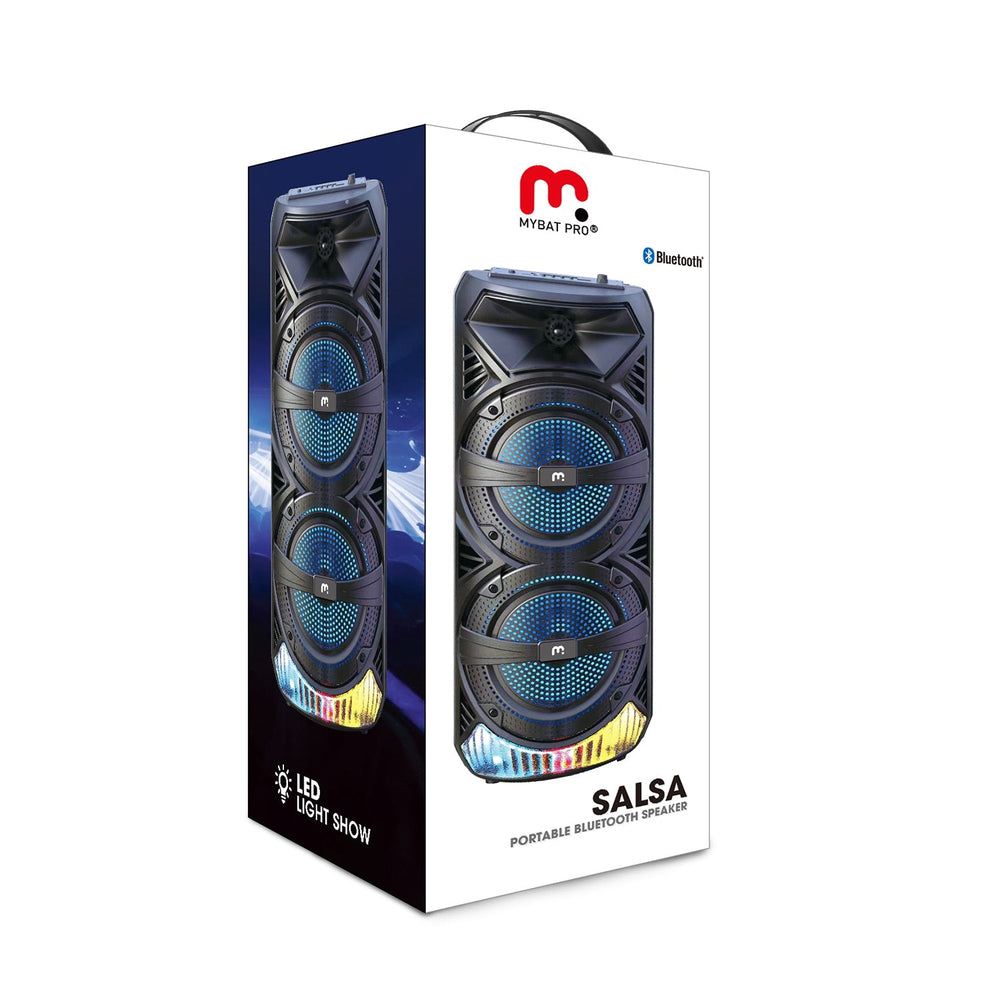 MyBat Pro Salsa LED Portable Wireless Speaker - Black