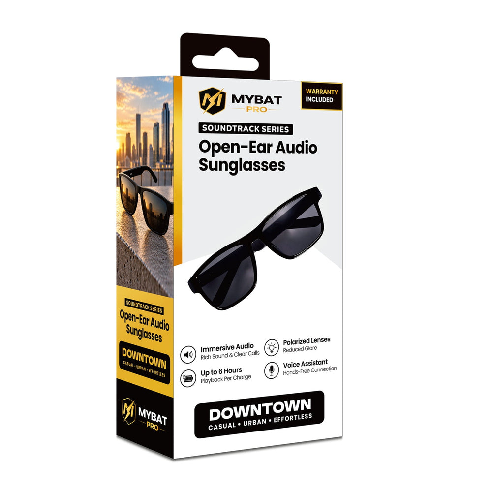 MyBat Pro Soundtrack Series Open-Ear Audio Sunglasses – Downtown