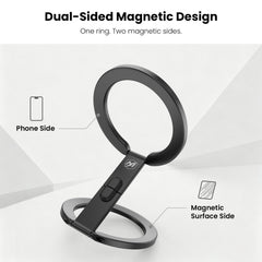 MyBat Pro CircleBack 360° Rotating Dual-Sided MagSafe Ring Stand - Black
