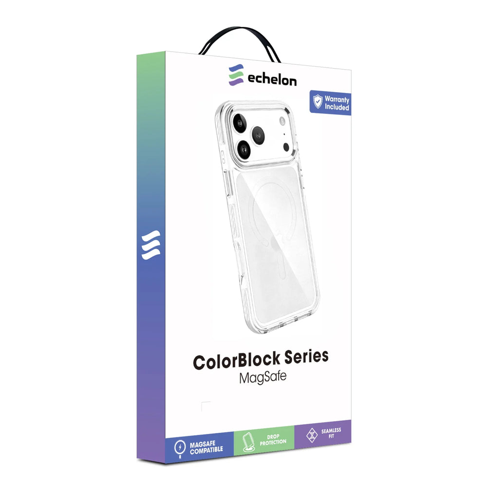 echelon ColorBlock Series MagSafe Case for Apple iPhone 18 Pro Max / 17 Pro Max - White