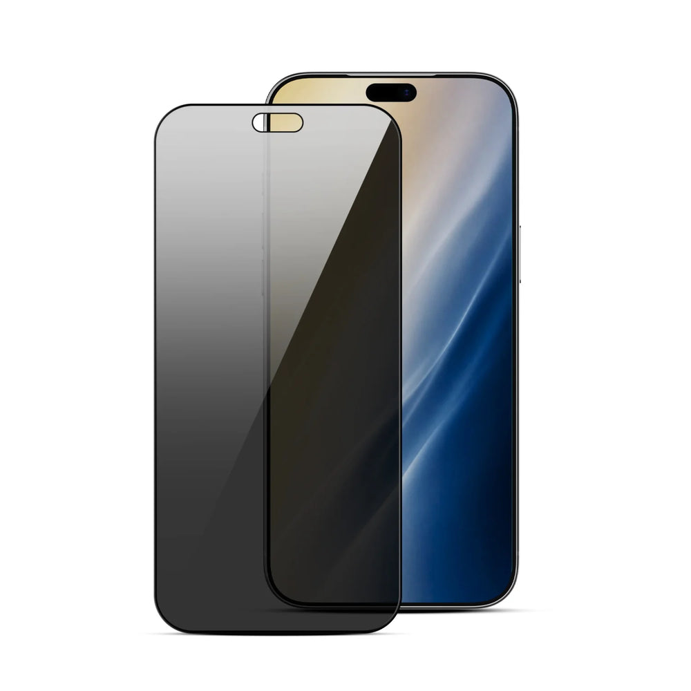 MyBat Pro 2-Way Privacy Tempered Glass Screen Protector for Apple iPhone 18 Pro Max - Black