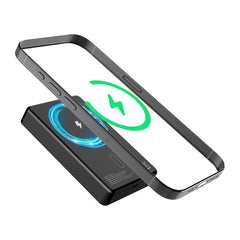 AmpNergy MagVault Slim Magnetic Power Bank – 10000mAh - BlackMyBat Pro