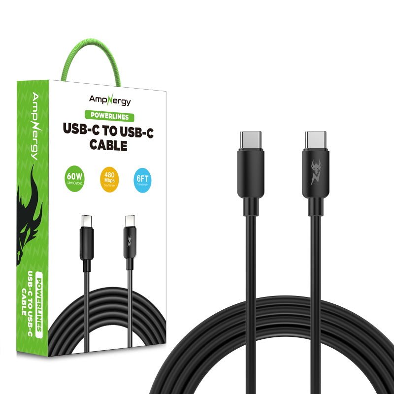AmpNergy USB - C to USB - C Cable (L=6 FT)AmpNergy