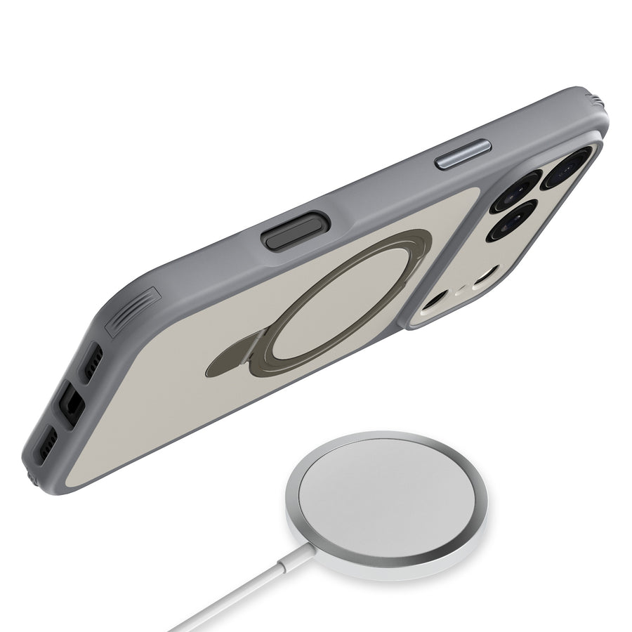 baseline TouchTone Series Kickstand Ring MagSafe Case for Apple iPhone 18 Pro / 17 Pro - Grey