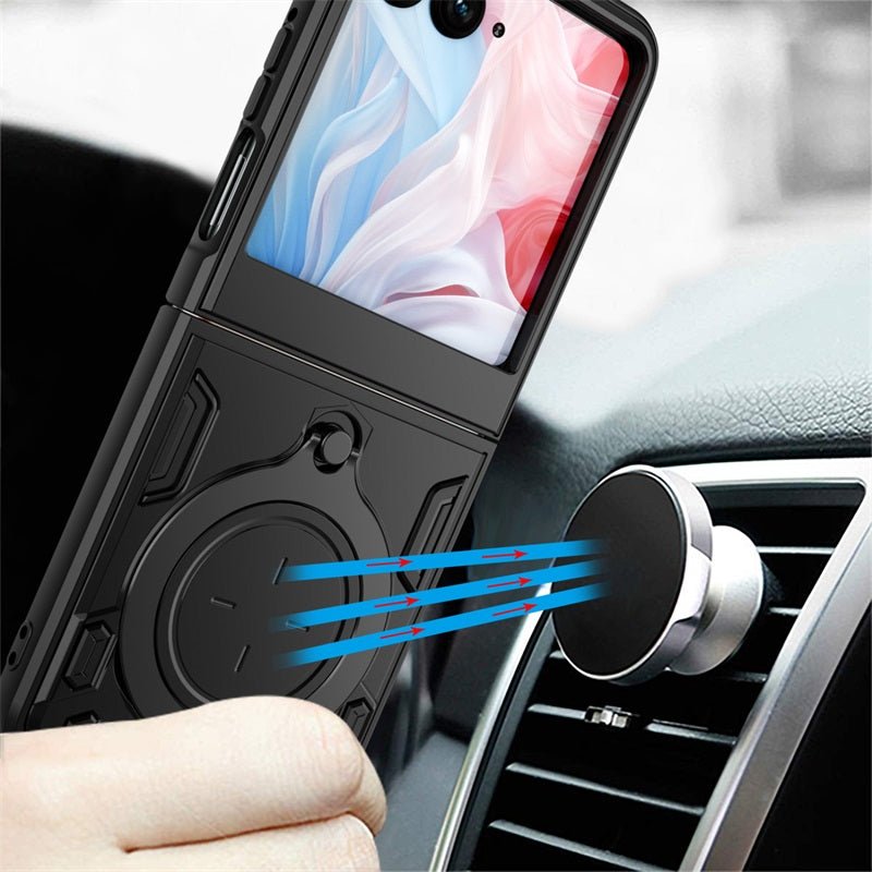 baseline Anti - Drop Hybrid Protector Case (with Ring Stand) for Motorola razr (2025) / razr (2024) - Red / BlackMyBat Pro