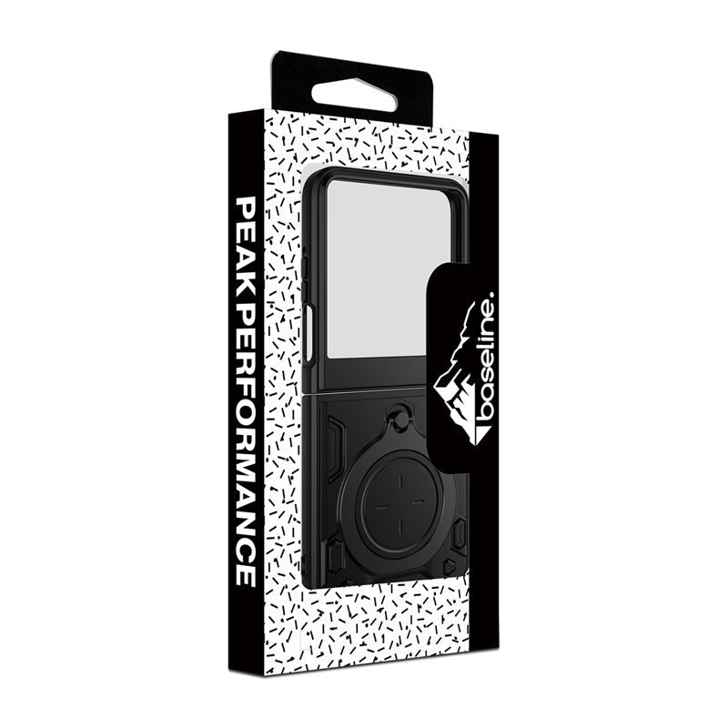 baseline Anti - Drop Hybrid Protector Case (with Ring Stand) for Motorola razr (2025) / razr (2024) - Red / BlackMyBat Pro