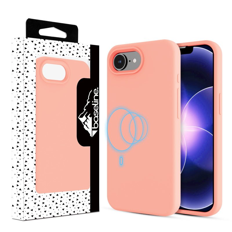 baseline Essence Series Silicone MagSafe Case for Apple iPhone 17e / 16e - Blush PinkMybat Pro