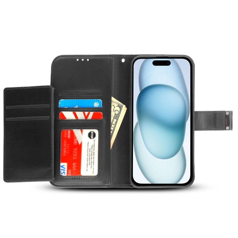 baseline MyJacket Wallet Xtra Series for Apple iPhone 15 - Black / BlackMyBat Pro