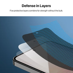 baseline Privacy Full Coverage Tempered Glass Screen Protector for Samsung Galaxy A37 5G / Galaxy A36 5G - BlackMyBat Pro