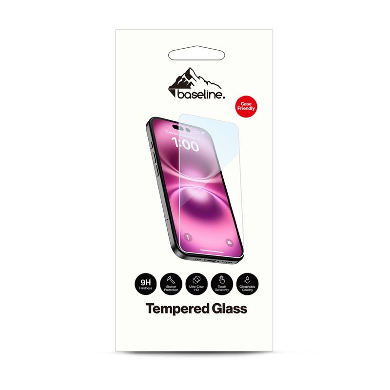baseline Tempered Glass Screen Protector (2.5D) for Apple iPhone 15 - ClearMyBat Pro