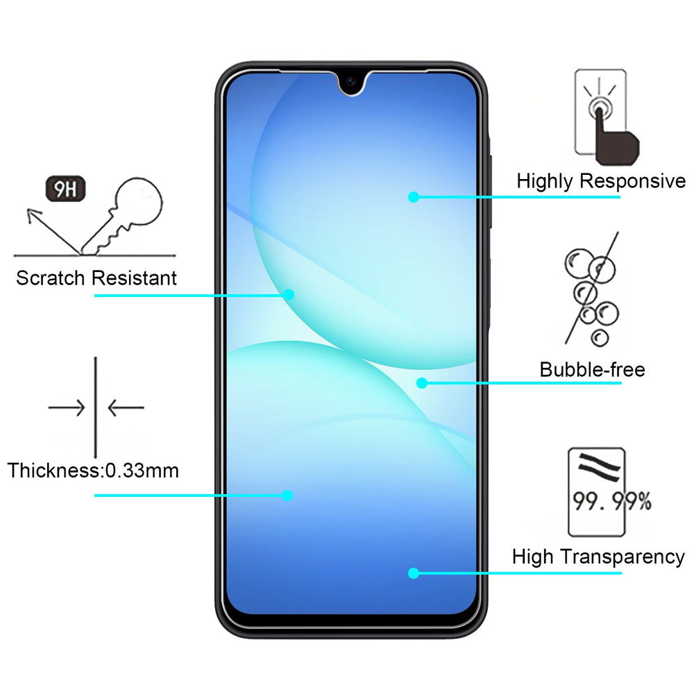 baseline Tempered Glass Screen Protector (2.5D) for Samsung Galaxy A18 5G / A17 5G / A16 5G - Clearbaseline
