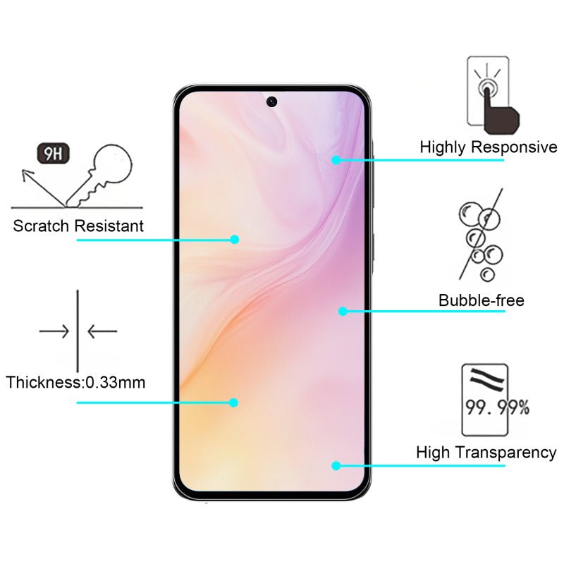 baseline Tempered Glass Screen Protector (2.5D) for Samsung Galaxy A37 5G / Galaxy A36 5G - ClearMyBat Pro
