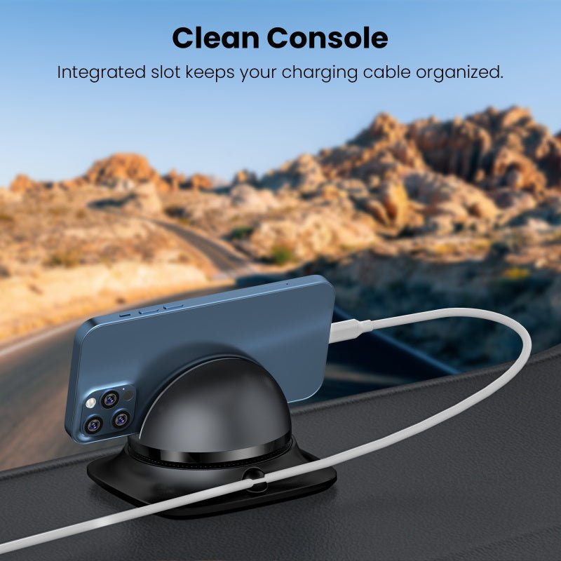 baseline TurnMount 360° Rotating Dashboard Phone Holder - BlackMybat Pro