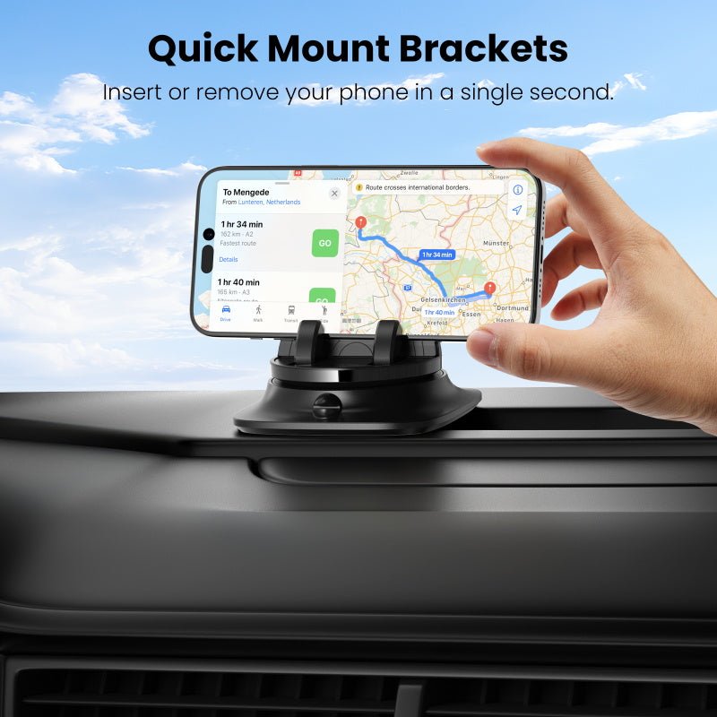 baseline TurnMount 360° Rotating Dashboard Phone Holder - BlackMybat Pro