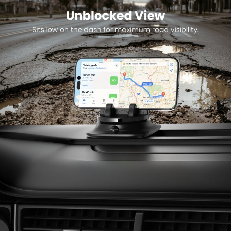 baseline TurnMount 360° Rotating Dashboard Phone Holder - BlackMybat Pro