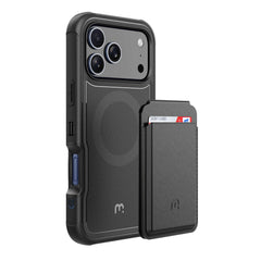 MyBat Pro Maverick Series Rogue Edition MagSafe Case + MagStash Wallet Folio for Apple iPhone 17 Pro Max - Black