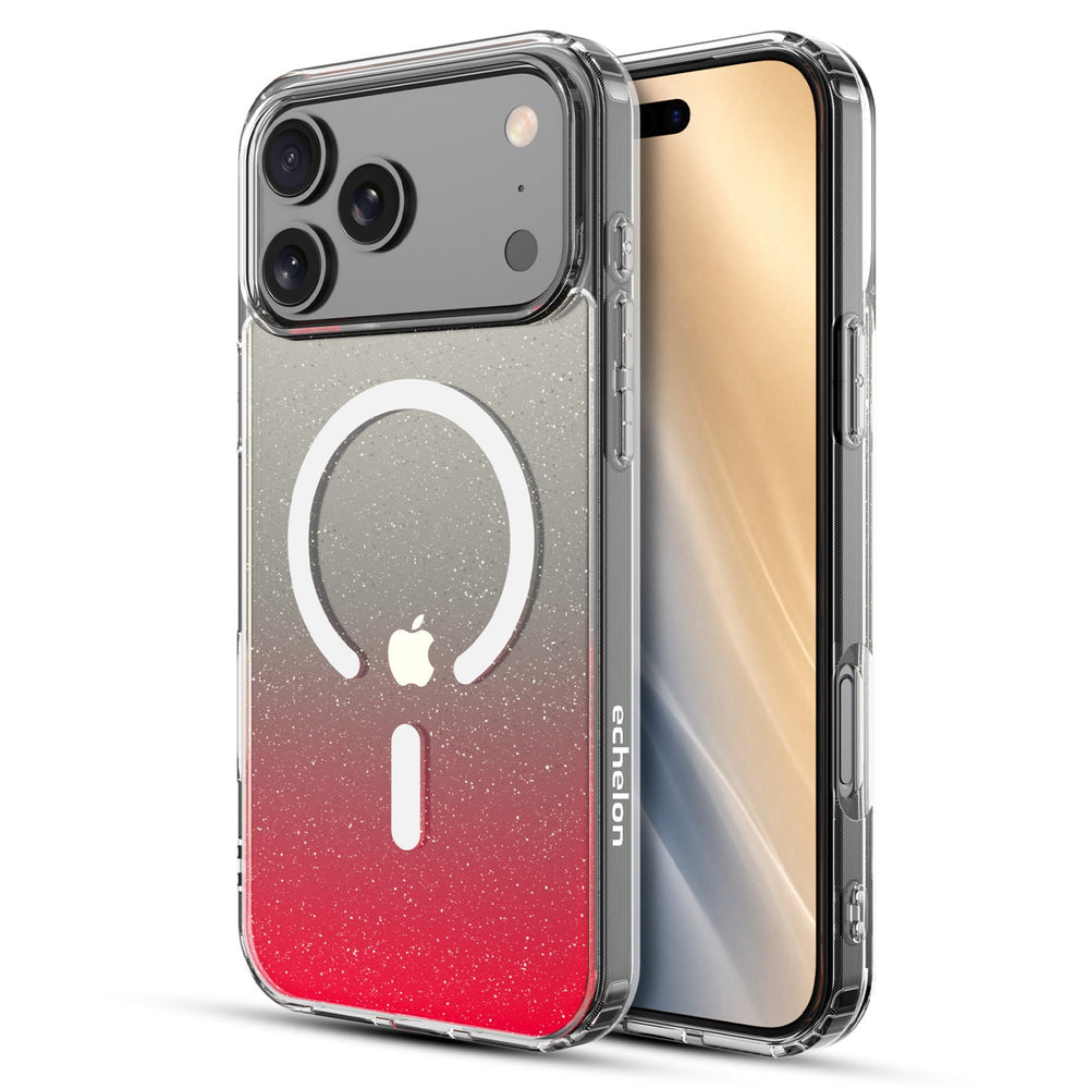 echelon Stardust Series MagSafe Case for Apple iPhone 18 Pro / 17 Pro - Red