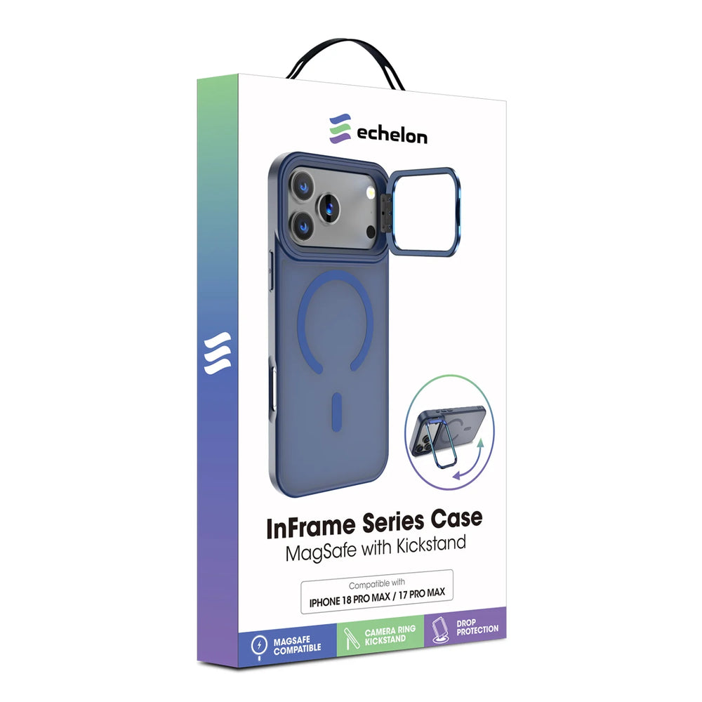 echelon InFrame MagSafe Case with Kickstand for Apple iPhone 18 Pro Max / 17 Pro Max - Cobalt
