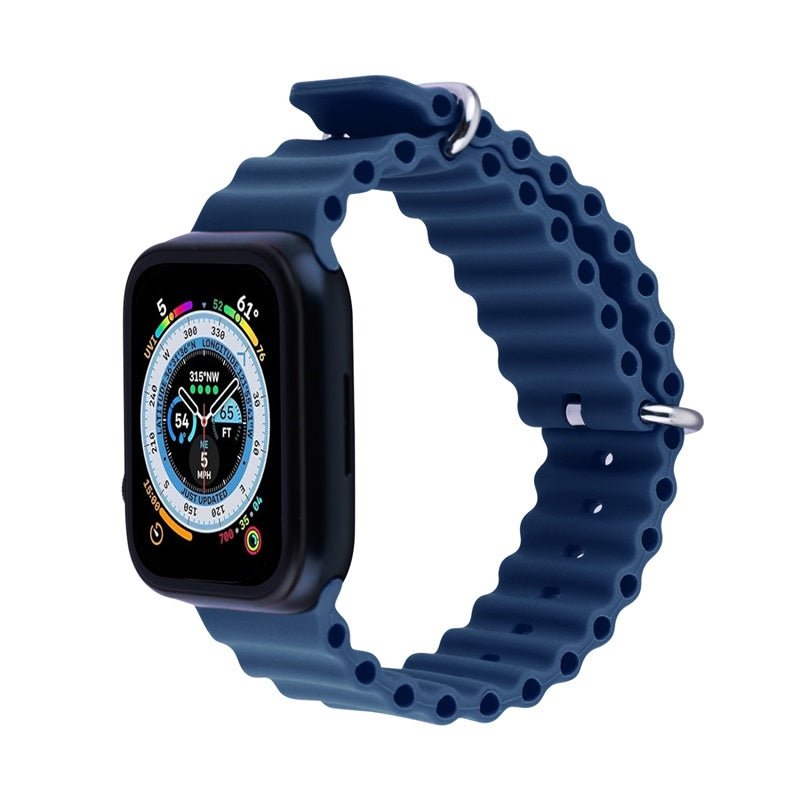echelon ComfyFit Silicone Strap for Apple Watch Series 9 41mm/Watch Series 10 42mm / Watch SE (2022) 40mm - Dark BlueWatch SE (2022)