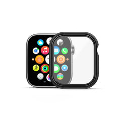 echelon Fusion Protector Case (with Tempered Glass Screen Protector) for Apple Watch Series 7 45mm - Electroplated BlackMyBat Pro