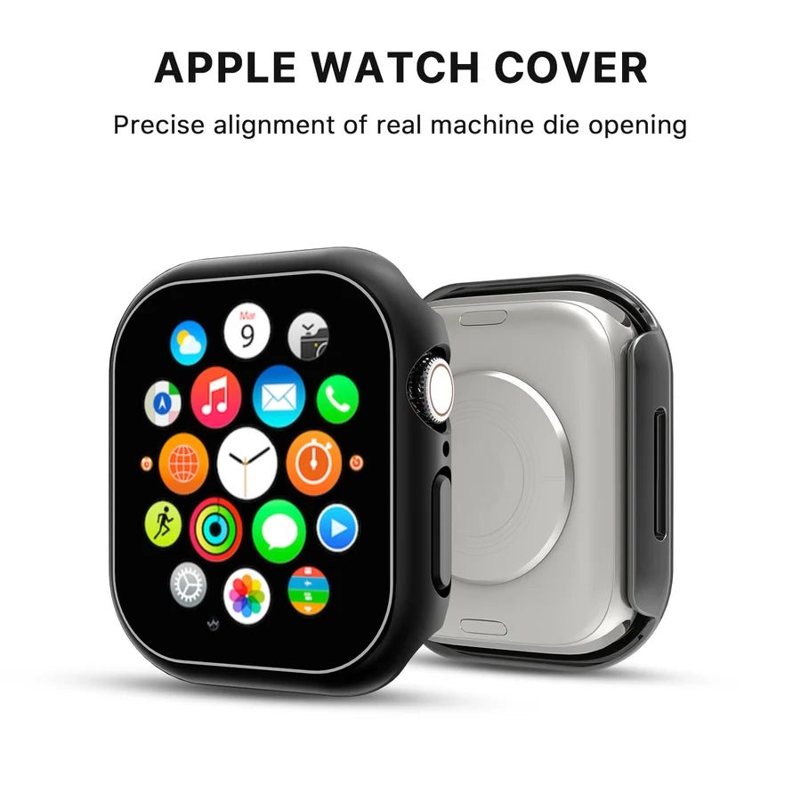echelon Fusion Protector Case (with Tempered Glass Screen Protector) for Apple Watch Series 7 45mm - Electroplated BlackMyBat Pro