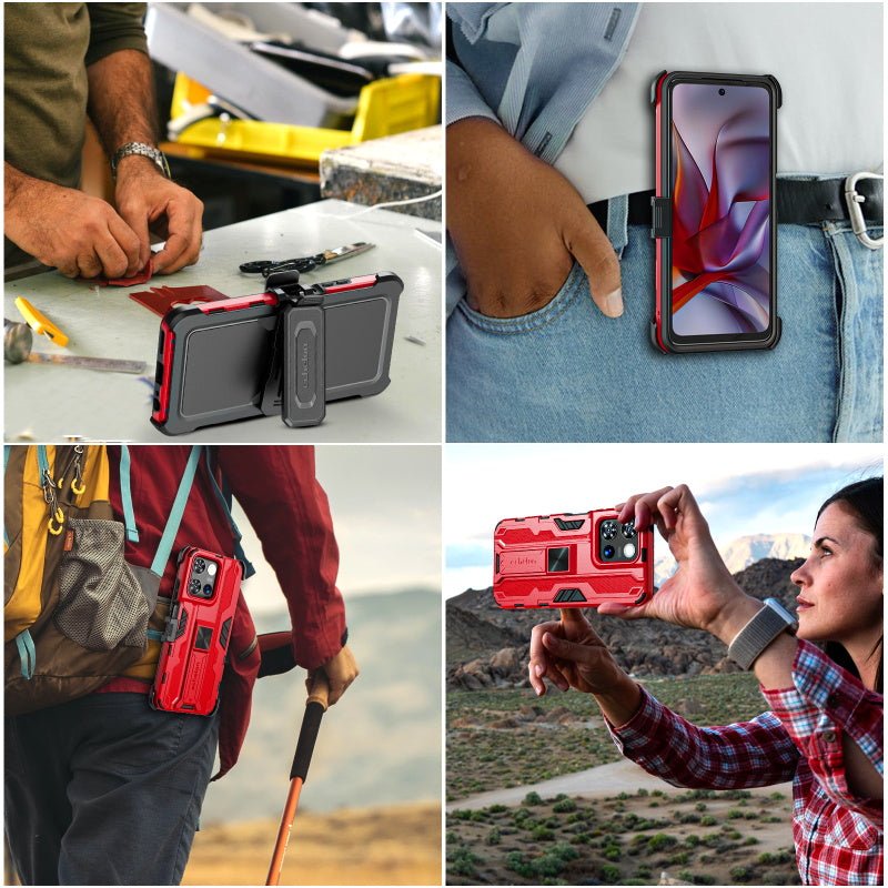 echelon Reflex Series Case with Holster for Motorola Moto G 5G (2025) - BlackMybat Pro