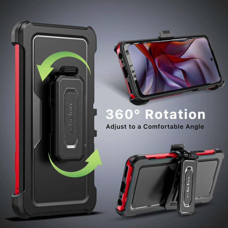 echelon Reflex Series Case with Holster for Motorola Moto G 5G (2025) - BlackMybat Pro