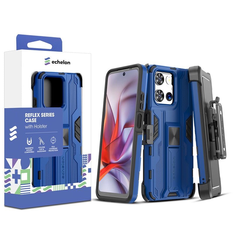 echelon Reflex Series Case with Holster for Motorola Moto G 5G (2025) - BlackMybat Pro
