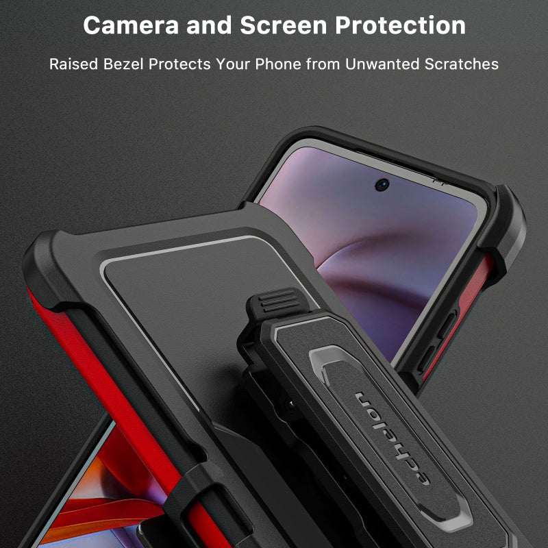 echelon Reflex Series Case with Holster for Motorola Moto G 5G (2025) - BlackMybat Pro