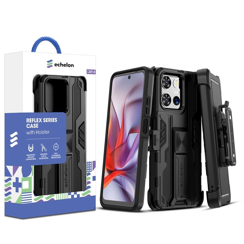 echelon Reflex Series Case with Holster for Motorola Moto G 5G (2026)/Moto G Play (2026) / Moto G 5G (2025) - Redechelon