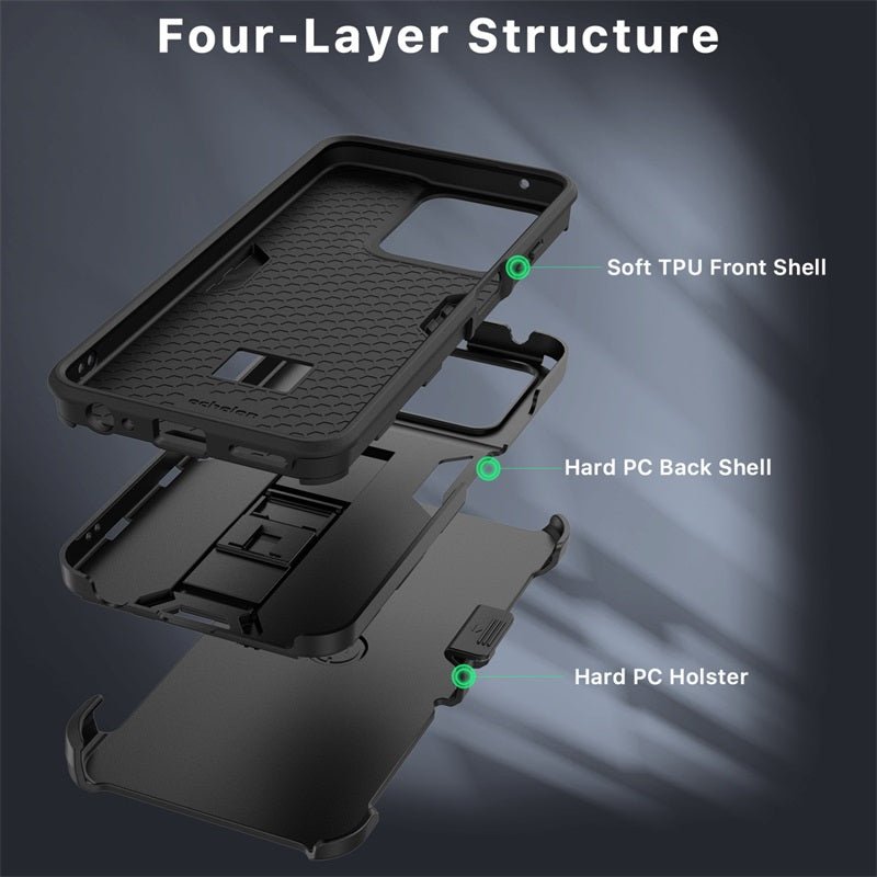 echelon Reflex Series Case with Holster for Motorola Moto G 5G (2026)/Moto G Play (2026) / Moto G 5G (2025) - Redechelon