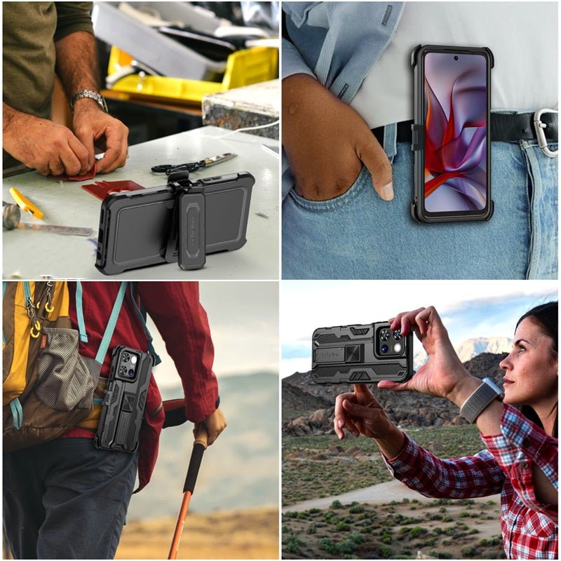 echelon Reflex Series Case with Holster for Motorola Moto G 5G (2026)/Moto G Play (2026) / Moto G 5G (2025) - Redechelon