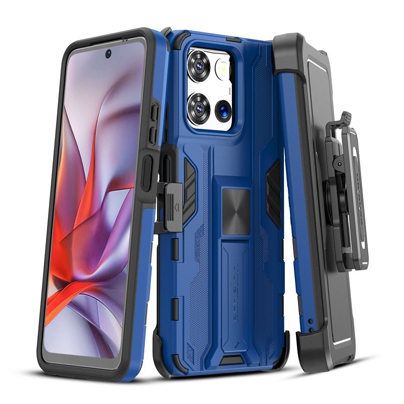 echelon Reflex Series Case with Holster for Motorola Moto G 5G (2026)/Moto G Play (2026) / Moto G 5G (2025) - Reflex Blueechelon