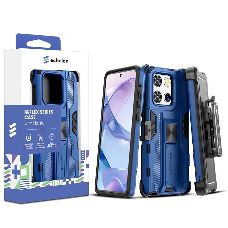 echelon Reflex Series Case with Holster for Motorola Moto G Stylus 5G (2025) - Reflex BlueMoto G Stylus 5G 2025