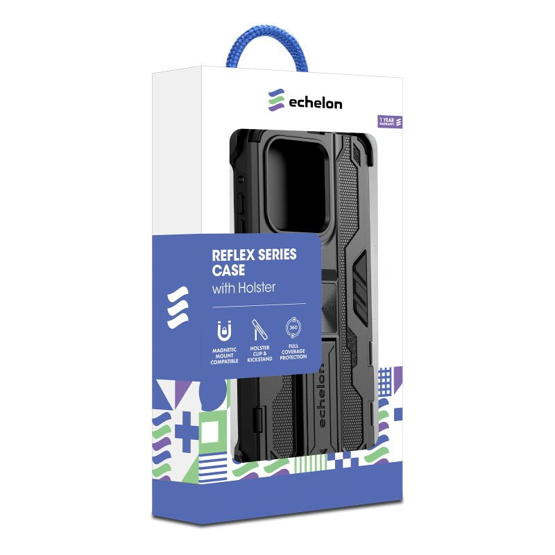 echelon Reflex Series Case with Holster for Motorola Moto G Stylus 5G (2026) / Moto G Stylus 5G (2025) - BlackMyBat Pro