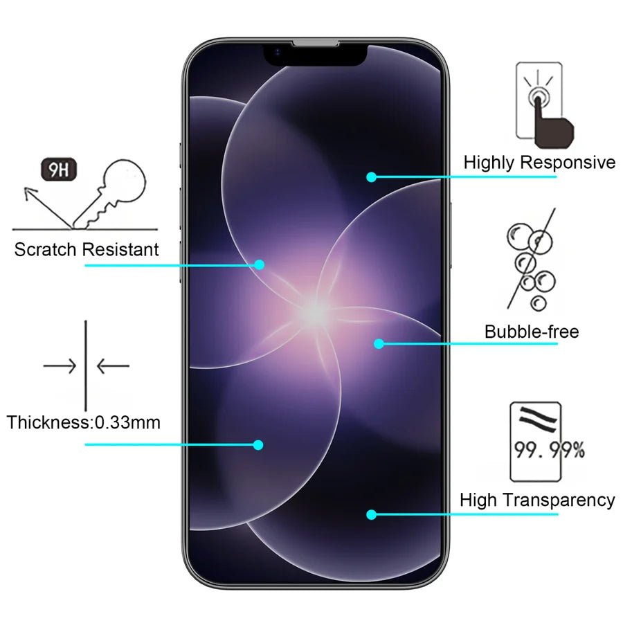 echelon Tempered Glass Screen Protector (2.5D) for iPhone 17e / 16e / 14 / 13 / 13 ProMyBat Pro