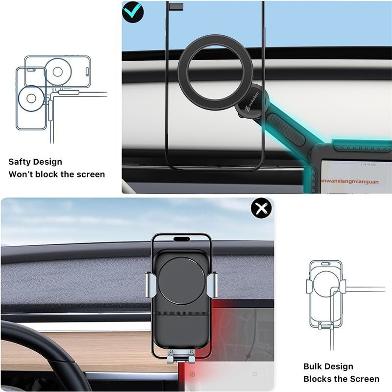 echelon TesLock Magnetic Car Mount for Tesla Model 3/Y - BlackModel 3/Y