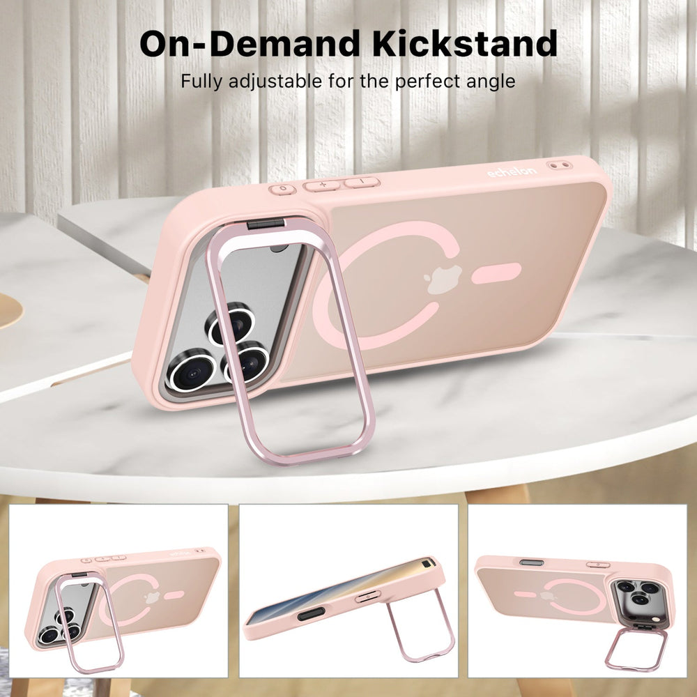 echelon InFrame MagSafe Case with Kickstand for Apple iPhone 18 Pro / 17 Pro - Pink