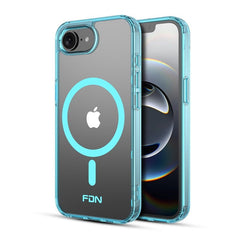 FDN Clear Seriesw/ MagSafe Case for Apple iPhone 16e - Transparent BlueIPhone 16e